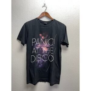 Panic At The Disco Shirt PATD! Panic! Black Graphic Music Tour Concert Tee L